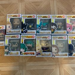 My Hero Academia & One Punch Man Funko Pops 