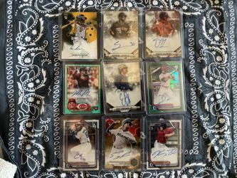 🔥 High-End Baseball Auto Lot – Bowman 1st / RC Numbered Autos – Teel / Eury / Butler / McLain 🔥