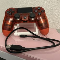 Crystal Red DualShock 4 Controller 