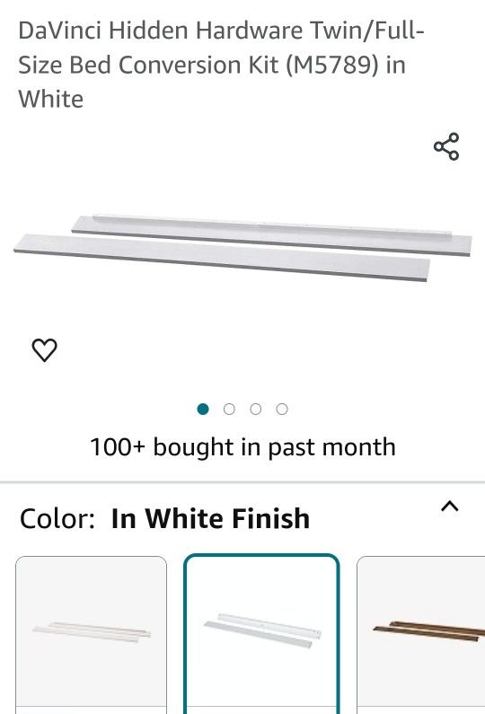 DaVinci Hidden Hardware Twin/Full Size Bed Conversion Kit (M5789