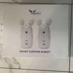 Set of 2 Osprey Smart Curtain Track, Motorized Curtain Rod, Adjustable Length
