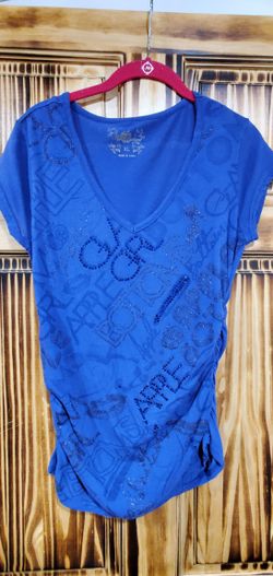 Apple Bottoms Purple Rhinestone Shirt - Size XL