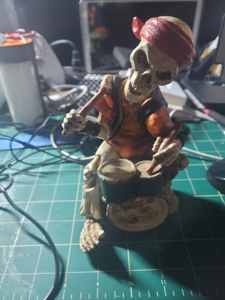 Skellington Drummer Figurine