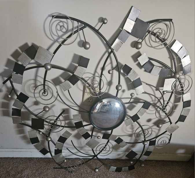 Designer Wall Picture With Center Mirror