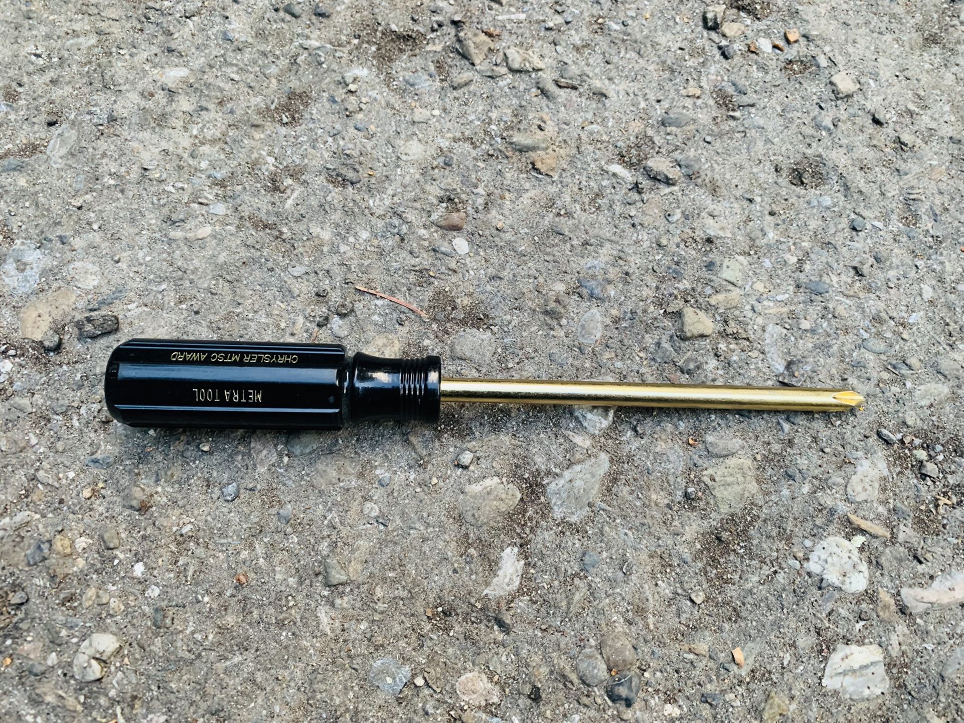 Chrysler MTSC Gold Plated Screwdriver