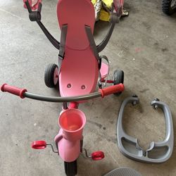 Pink Radio Flyer Tricycle 