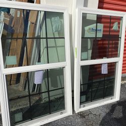 2x) 36x59 1/2 IMPACT INSULATED LOW-e GLASS WINDOWS 