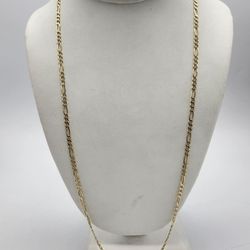 14kt Yellow Gold Figaro Link Chain 24"