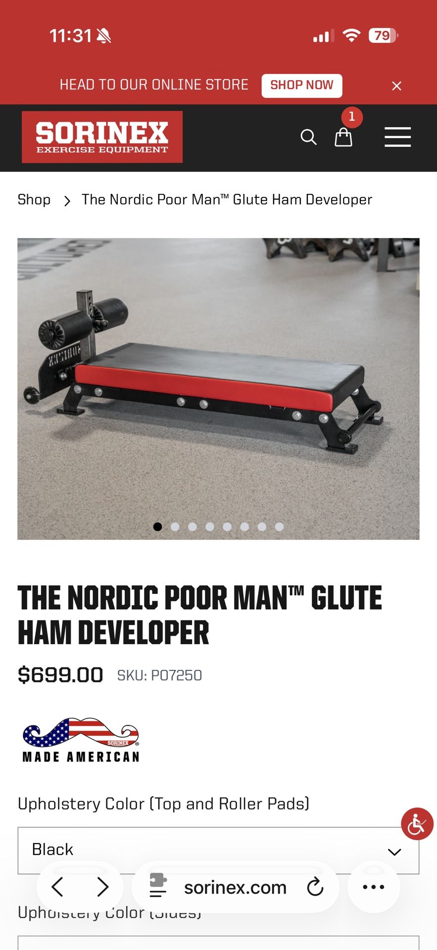 Sorinex Nordic Bench