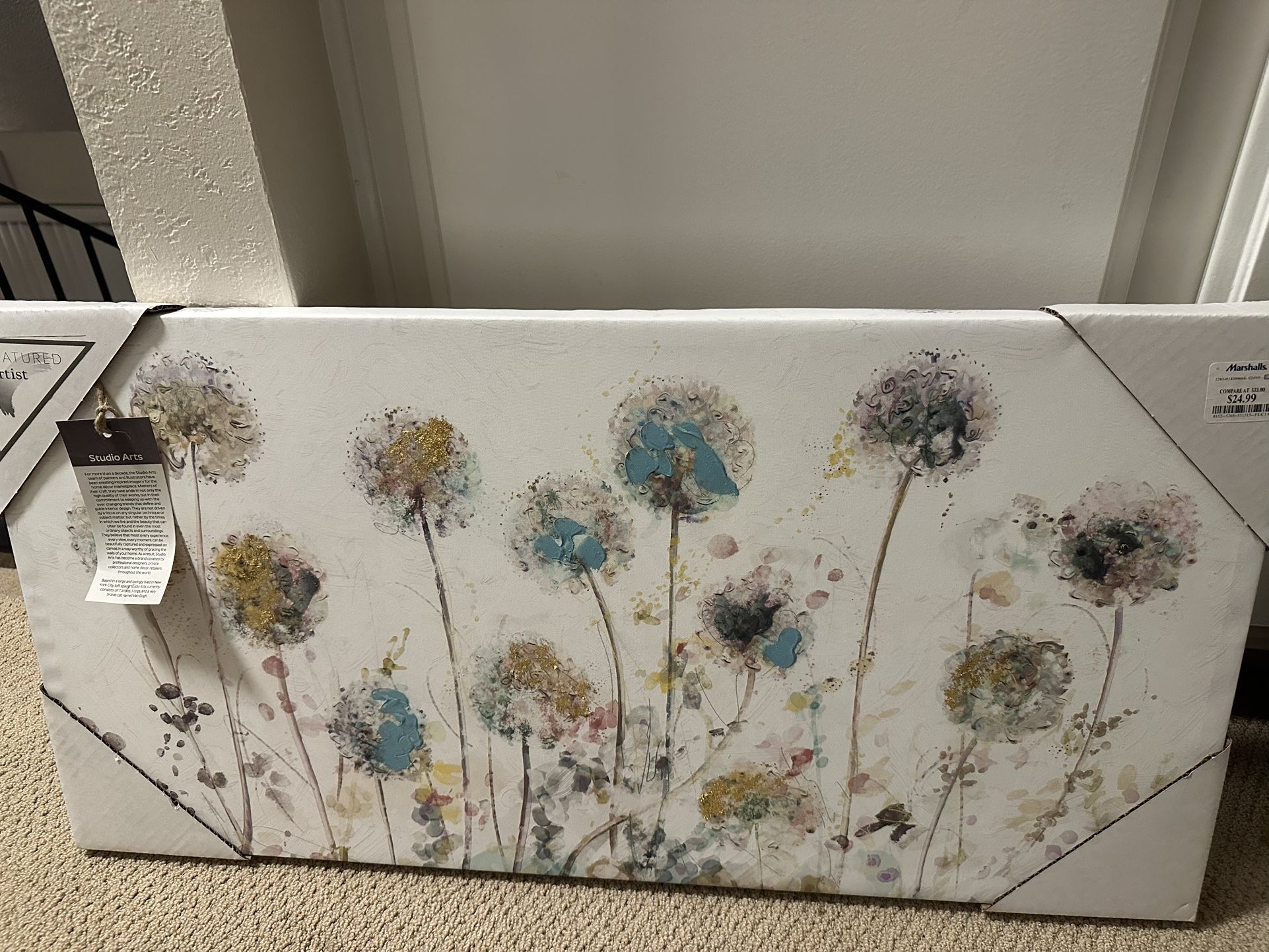 Abstract canvas painting