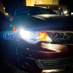 H7 LED Light Bulbs, 8000LM Per Set 6500K LED Light Bulbs with Fan & EMC, Halogen Headlight Bulb Replacement, Pack of 2 