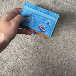 men’s blue cardholder