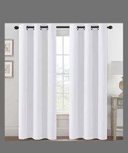 White Long Curtains