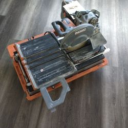Ridgid Wet Tile Saw