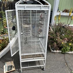 Bird Cage 22W, 57H, 61H Top Of Cage