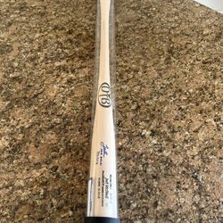 Jeff McNeil Autographed MLB Debut Game Dove Tail Bat With Steiner COA