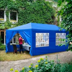 10x20 Canopy with Sidewalls and Windows, Outdoor Instant Canopy Tent for Parties