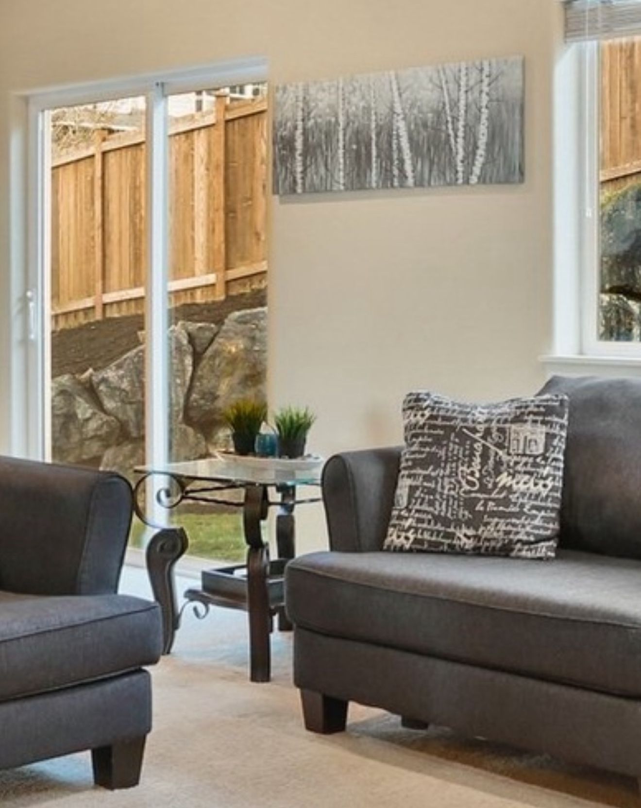 Glass, Wood and Metal Side/ CoffeeTable