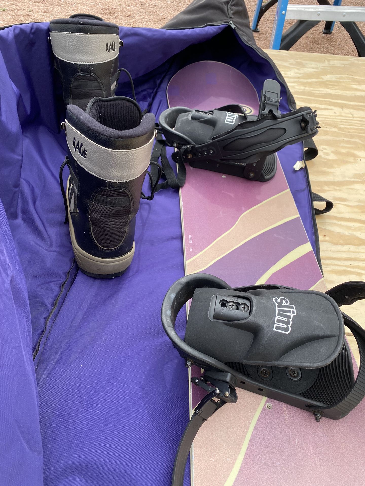 Snowboard, boots, bindings and more!