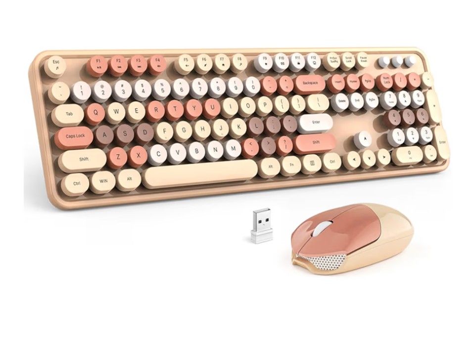 Super Cute "Milk Tea" Keyboard And Mouse 