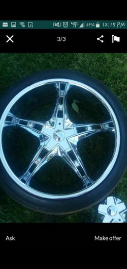 24 In Rims And Tires