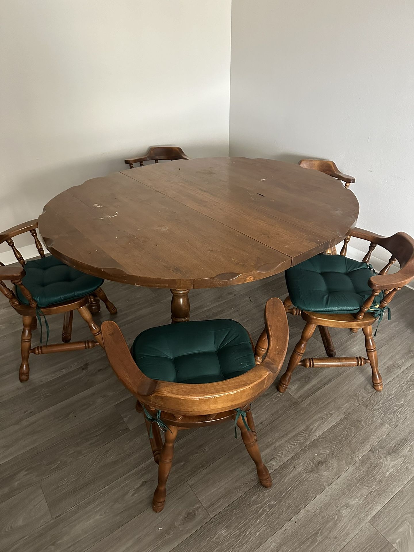  Brown 6 Chair Table 