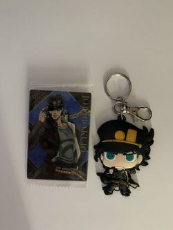 Jojo’s Bizarre Adventure Jotaro Kujo Wafer Card + Rubber Strap