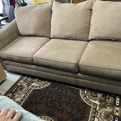 Couch and Marble Tabletop
