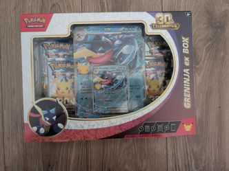 Pokemon 30th celebration Greninja ex box