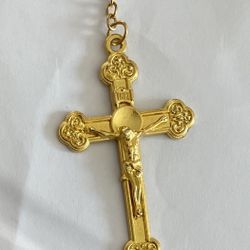 Gold Plated Pendant Cross 