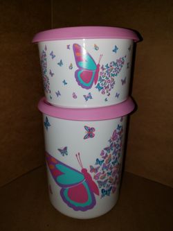 Tupperware Butterfly Canister Set