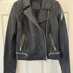 AllSaints Black Leather Jacket