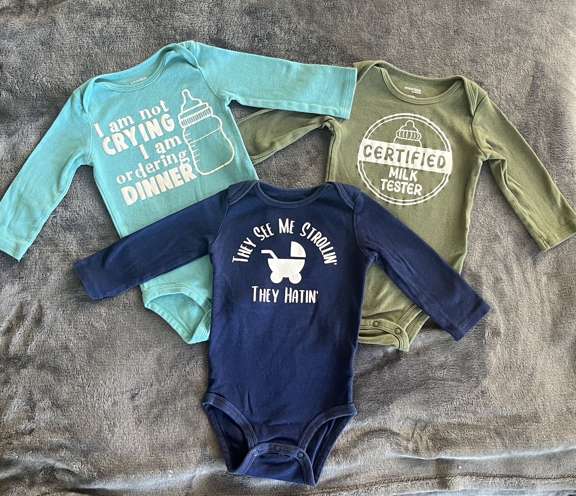 Size 12/month onesies