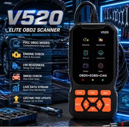 2026 New V520 Professional Obd2 Car Diagnostic Tool Support 8 Languages Auto Code Reader Scanner Clear Fault