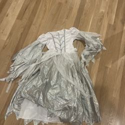 Good Witch Halloween Costume Silver White Girls Size Small