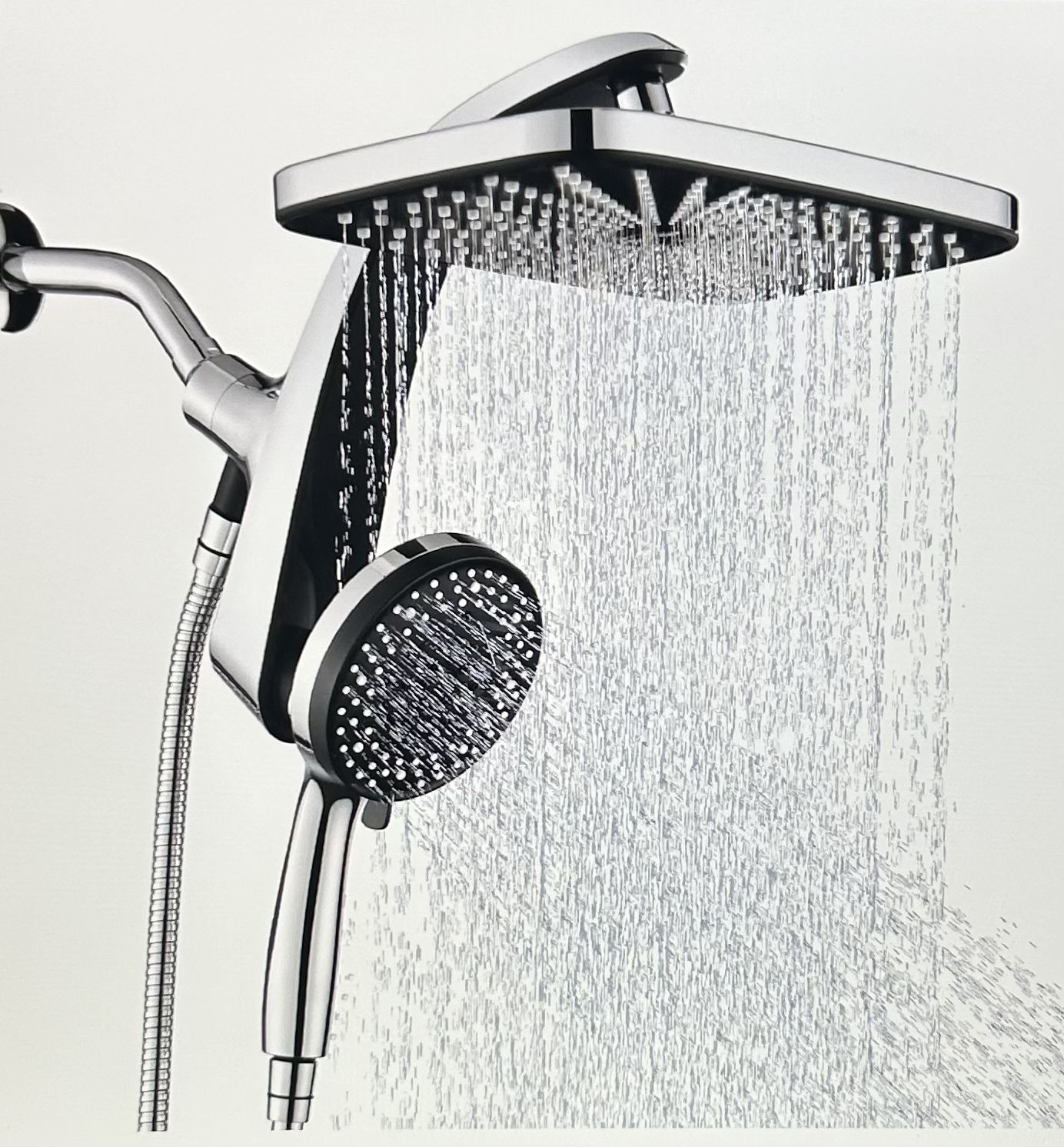 Rain Shower Head With Handheld Spray Combo