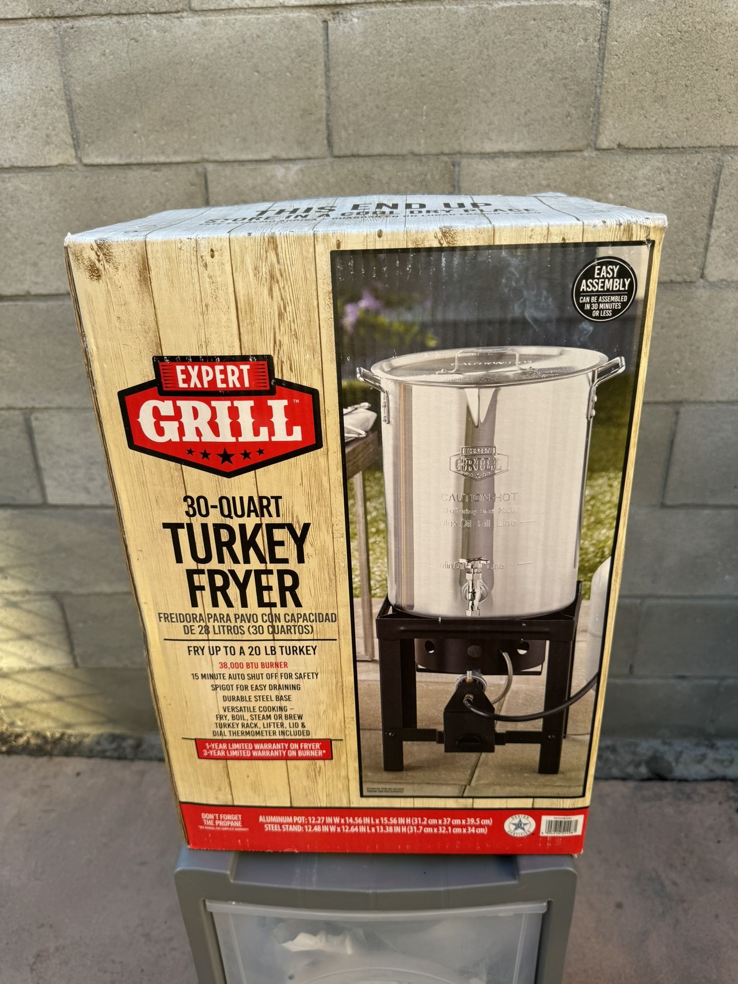Expert Grill 30qt Turkey Fryer with Spigot