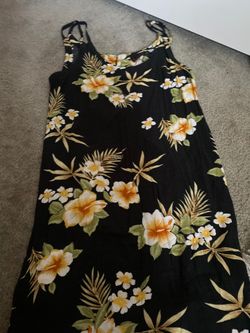 Hawaiian print bikini cover/dress