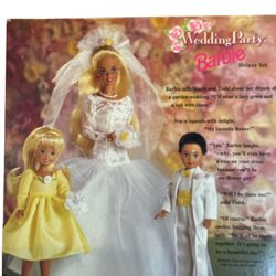 Vintage 1994 Never Opened Box Barbie Wedding Party Number 13557