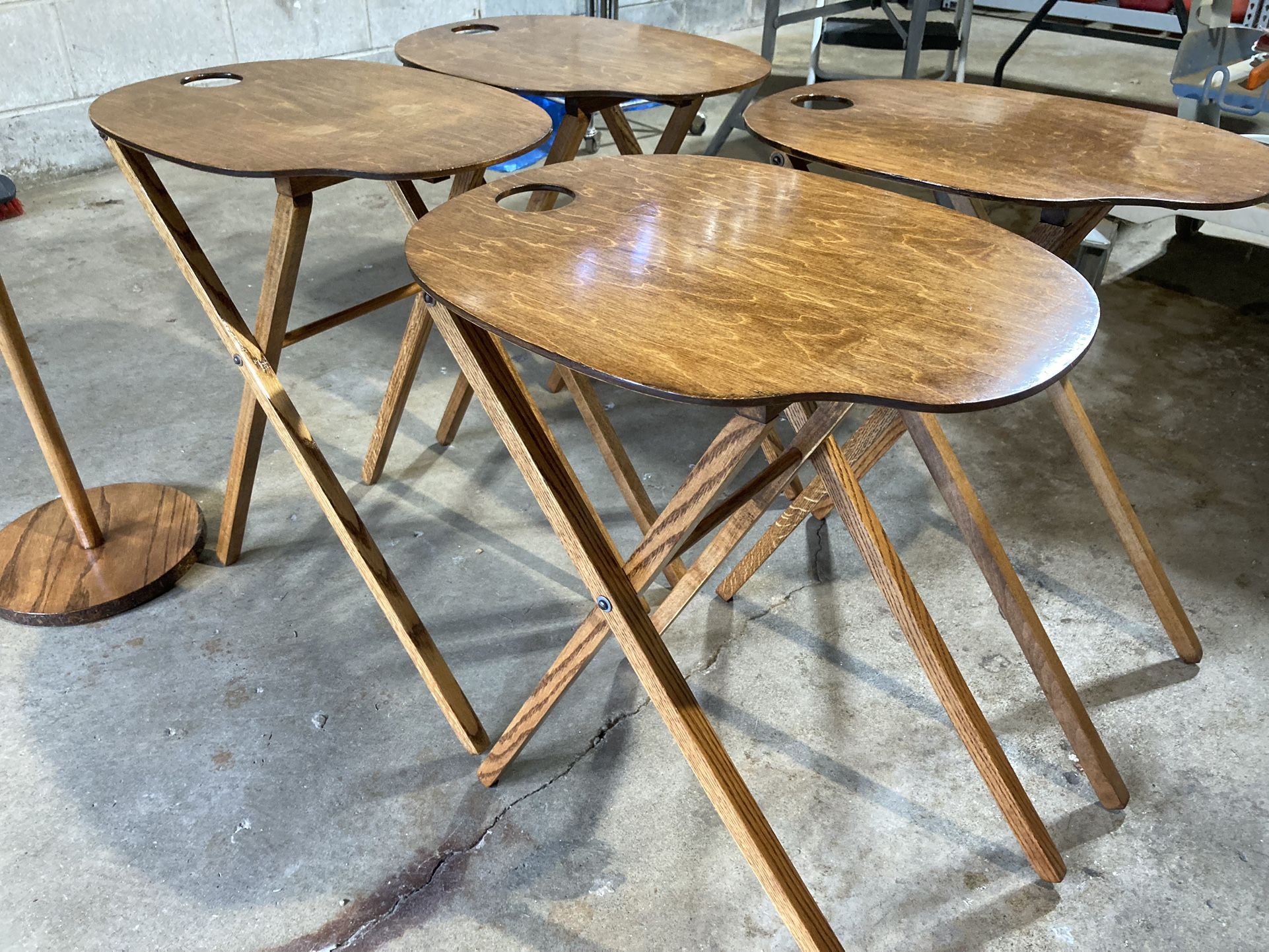 Mid-Century Retro Painters Pallet TV Trays