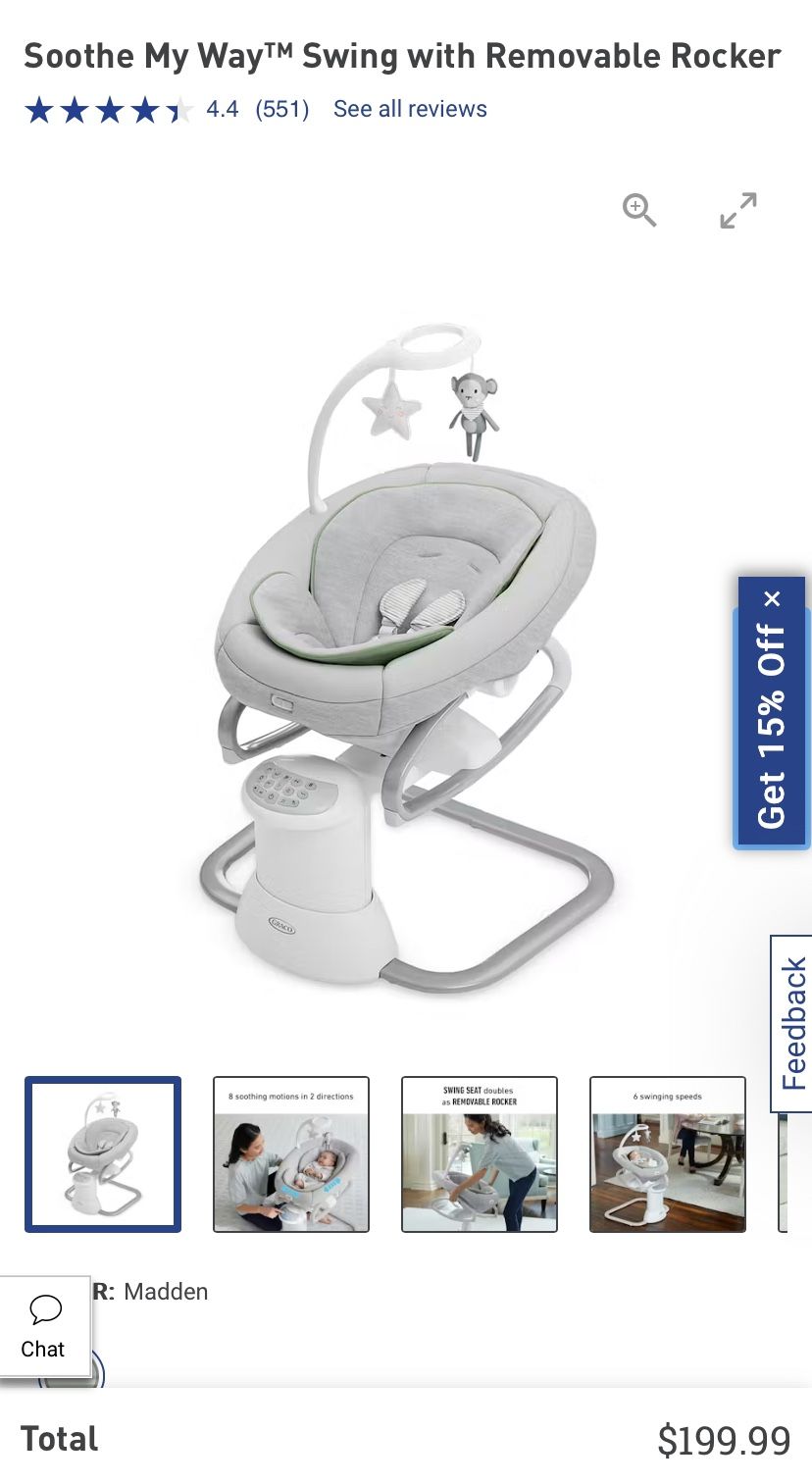 Graco® Soothe My Way™ Baby Swing