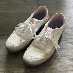 Vans Skagit AVE Pro White & Powder Pink Skate Shoes