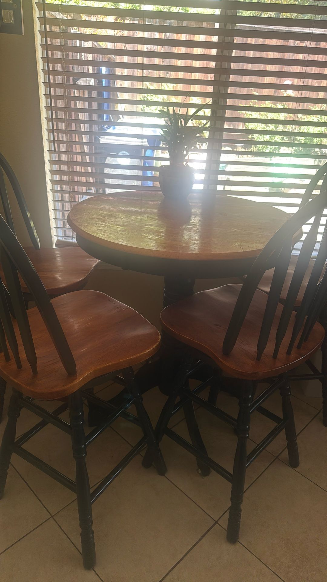 High Dining Table Set For Sale