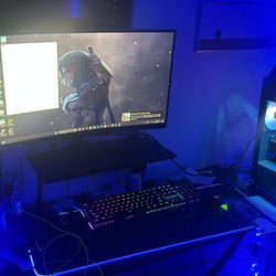 Lenovo -Gaming Desktop w/ Sceptre Curved 24.5-inch Gaming Monitor