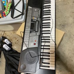 61 Key Portable Electric Piano Music Keyboard w/ Stand