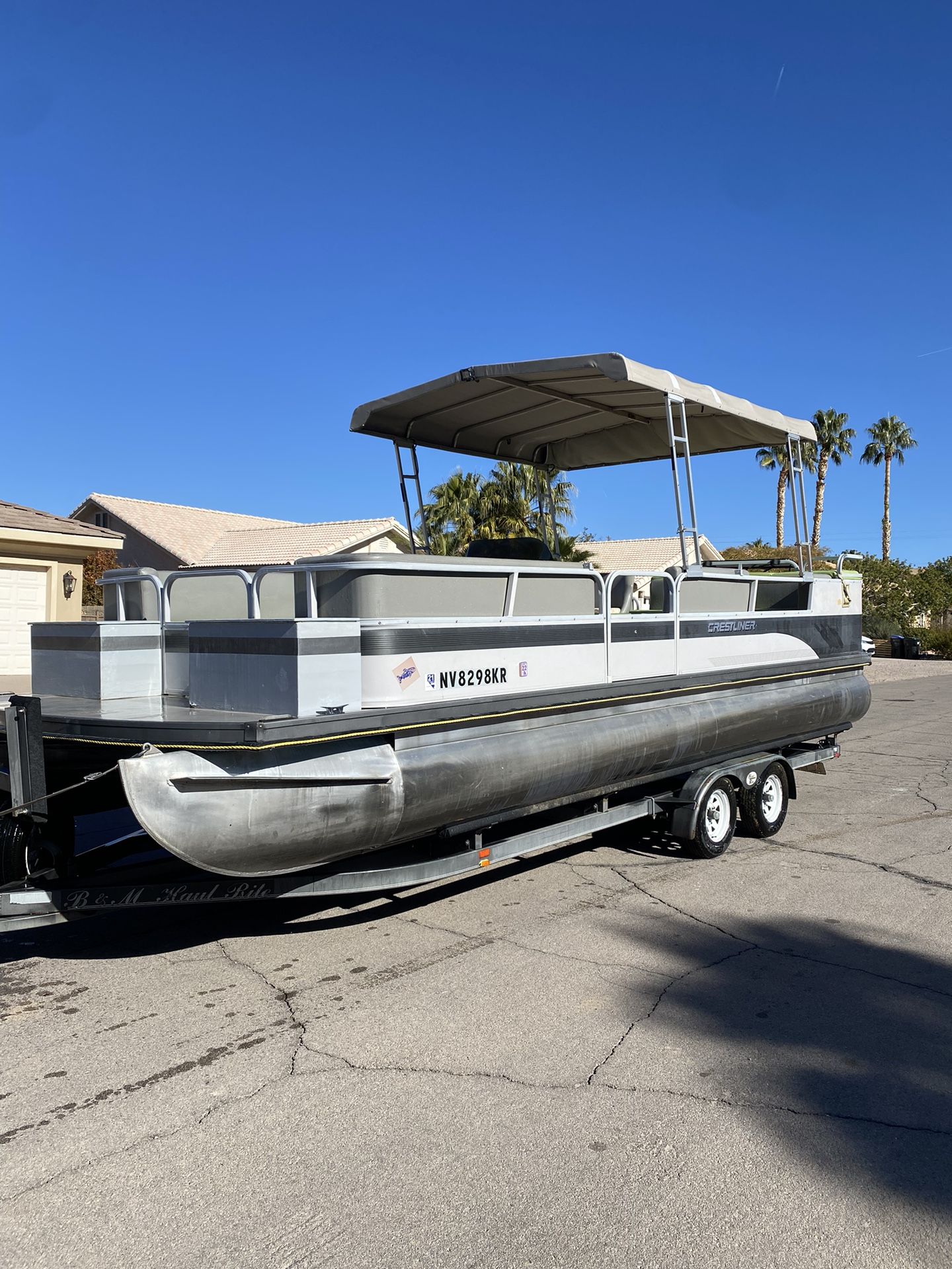 1998 24’ Crestliner Pontoon Boat for Sale in Henderson, NV OfferUp