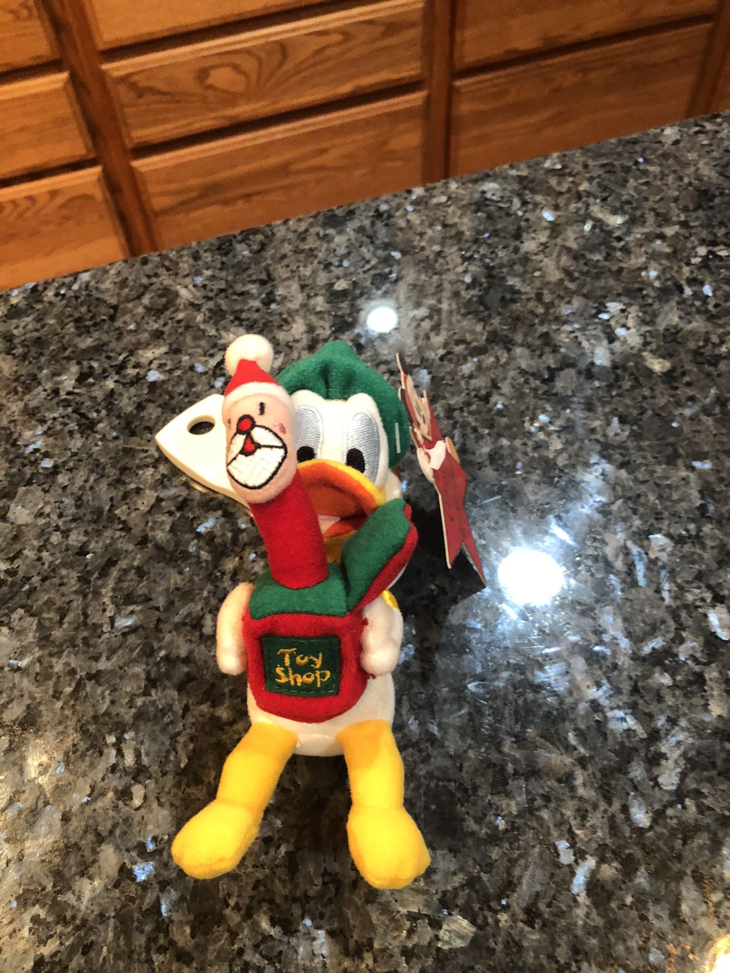 Vintage Disney Donald Duck Christmas Ornament “Toy Shop” Collectable Brand New Size 10 inches