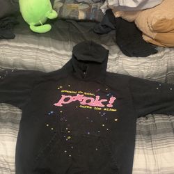 Black P*nk Sp5der Hoodie 