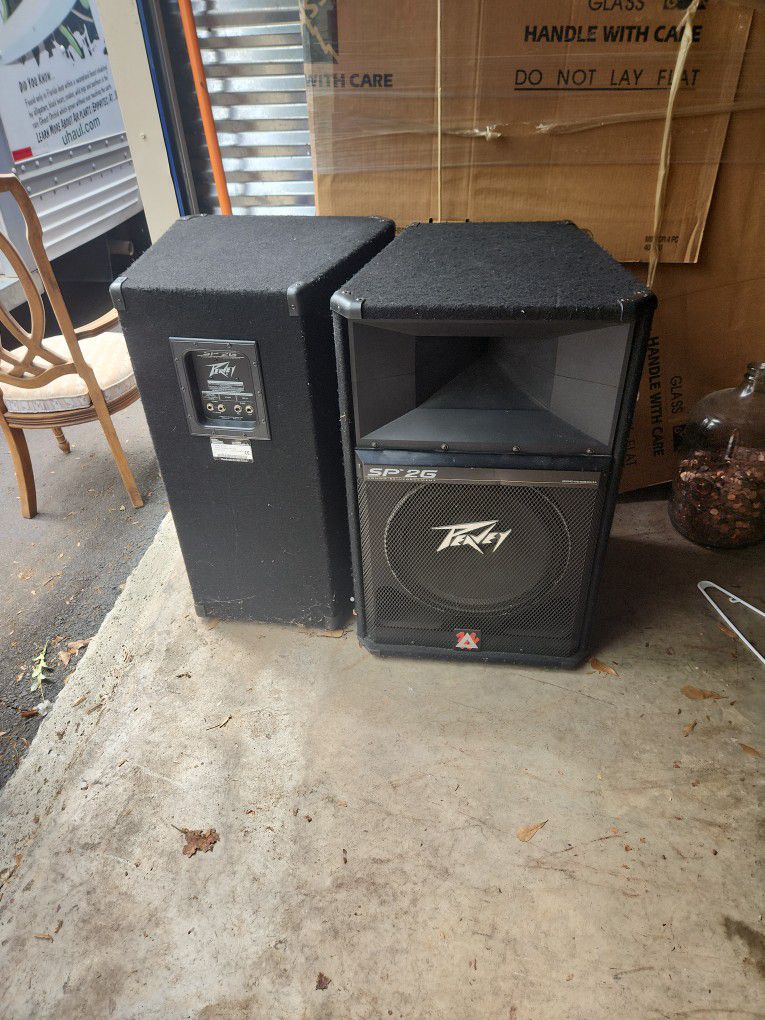 Peavey SP2G 600W 8Ω Stage Speakers Pair - USA - Tested & Working!