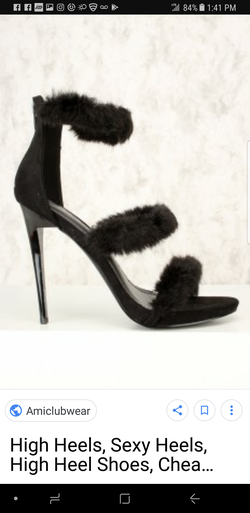 Bebe fur heels